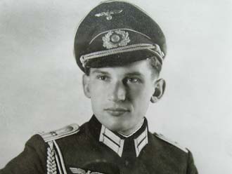Horst Kopkow as wartime SS officer.
