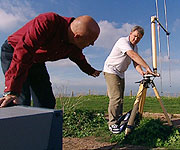 Experiment being carried out to show how Y Stations worked