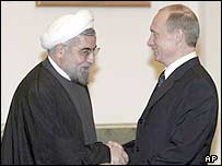 حسن روحانی و ولاديمير پوتين