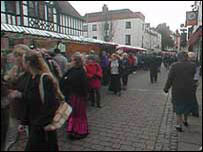 Victorian Fayre on the streets of Worcester