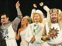 Spamalot on the Broadway stage 