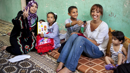 Reya El Salahi visits a home in Jabaliya Refugee Camp in Gaza and meets Eman Raffie, a young woman who lives there with her family.