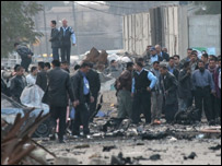 Irak'ta patlama sonrası görüntü