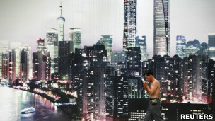 上海都市裏的吸煙人