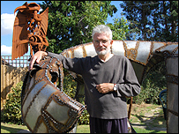 Tony and his newest creat