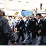 James Miller, foreground second from right, On Parade, VJ Day Perth 1995.