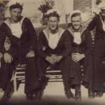 L to R: Frank Moss, Harry Reeve, Len Thacker, Jake Pyle. Date & location not known. Possibly Malta, May 1944 or 1945