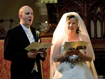 Steve and Zoë enjoying 'Jerusalem'