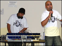Mase and DJ Shak perform