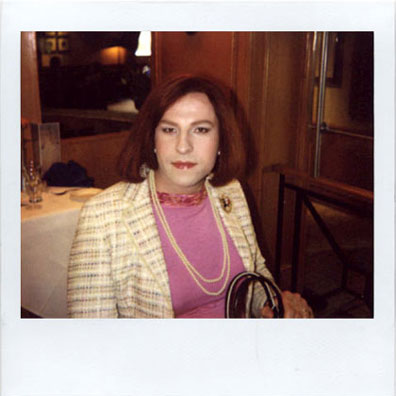 David Walliams make-up polaroid