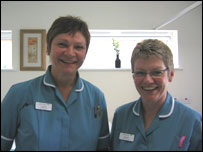 Nurses Barbara and Janette