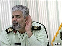 سرتیپ احمد روزبهانی، رییس پلیس مبارزه با مفاسد اجتماعی ایران