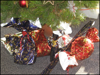 christmas presents under the tree