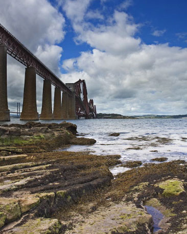 The Forth Rail Bridge, photographed by Stephen Dunn.
