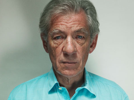 Portrait of actor Sir Ian McKellen by photographer Donald MacLellan