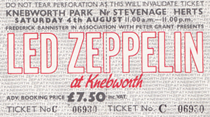 Led Zeppelin ticket and programme|70|Dave Cotterill, Cheshire. 