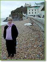 Pat Nettleton on the beach