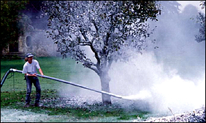 Creating snow for the weddding scene in Pride and Prejudice