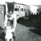 Leith Burgess with his niece Audra. You can see the bald spot on the top of his head where he was shaved and stitched after being hit that day