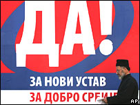 Poster elektoral i kampit pro kushtetutës