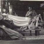 Fred's bedspace at Blida, Algiers