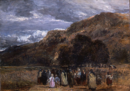 A Welsh Funeral (c 1847-50) by David Cox 1783-1859, copyright Tate 2005
