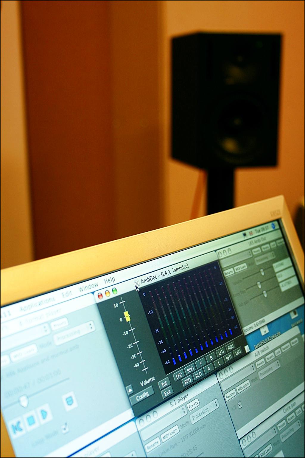 A software-based Ambisonics decode being used in the BBC R&D listening room.