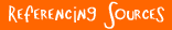 Referencing Sources