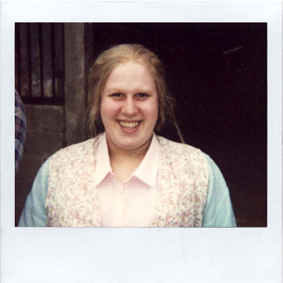 Matt Lucas make-up polaroid
