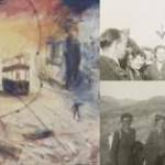 Joyce with one of her paintings.