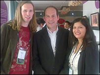 Rory Cellan-Jones and Michael and Xochi Birch