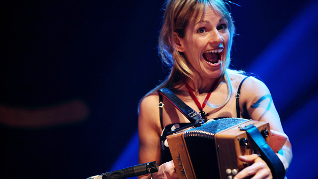 Sharon Shannon Big Band live at Celtic Connections. Photo by John Lewis.