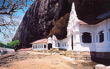 The ancient Buddhist rock temple of Dambulla