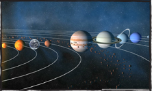 planets in space