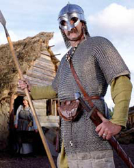 Photo of a Viking re-enactor