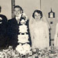The top table at John and Phyllis' wedding