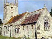 The 700-year-old church of St. Giles at Imber 