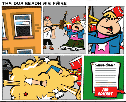 Tha buaireadh air fàire
