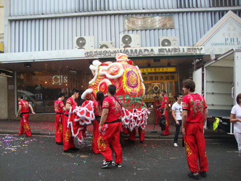 Lion dance