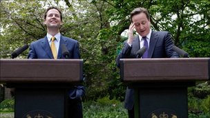 Nick Clegg and David Cameron