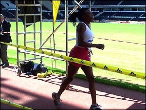 At the finish line