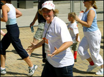 Woman running