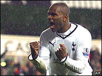 Tottenham Hotspur striker Darren Bent