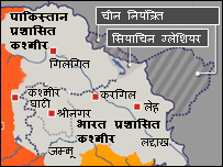 कश्मीर का मानचित्र