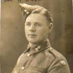 December 1939 - The First Photograph of Gunner Arthur Ward in Army Uniform 279 Battery, 70th Field Regiment Royal Artillery at Wyedale, Brompton Nr. Scarborough, North Yorkshire.
