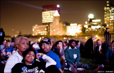 Chicago'da Obama destekçileri