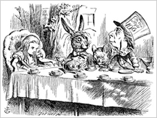 One of John Tenniel's original illustrations for Lewis Carroll's Alice in Wonderland