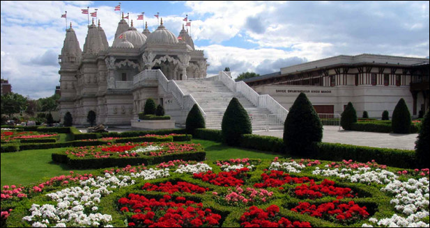 BAPS Shri Swaminarayan Hindu Mandir, Neasden. Note: This image may not be reproduced in any form without prior permission from the rightsholder