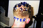 Man with dyed hair