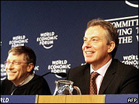 Tony Blair and Bill Gates